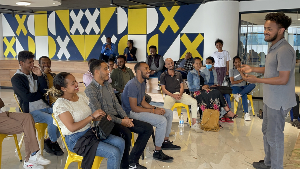 ALX learners at the Addis Capstone Hub in Ethiopia 